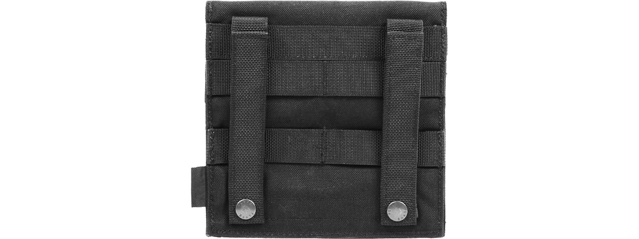 Flyye Industries Soft Hook & Loop MOLLE Admin Panel - BLACK - Click Image to Close