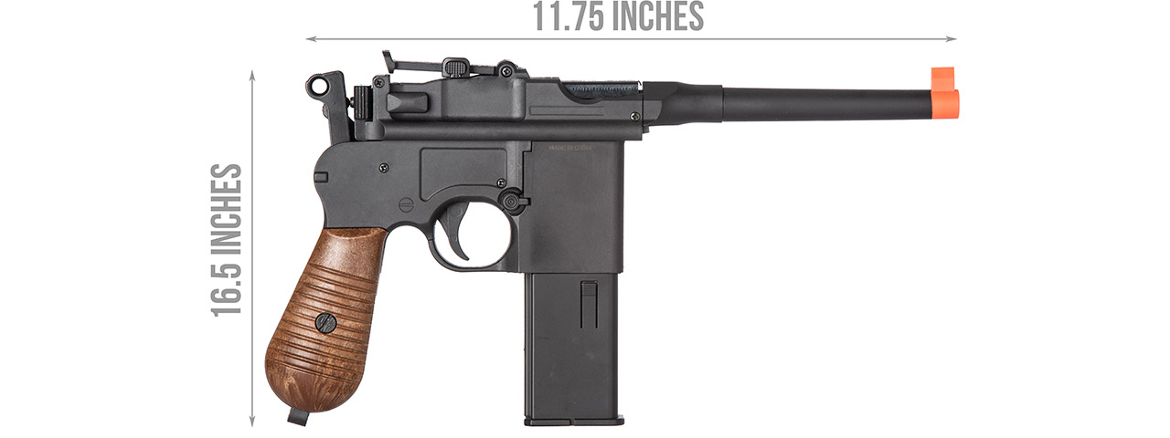 Well G196 Mauser CO2 Pistol (Black)