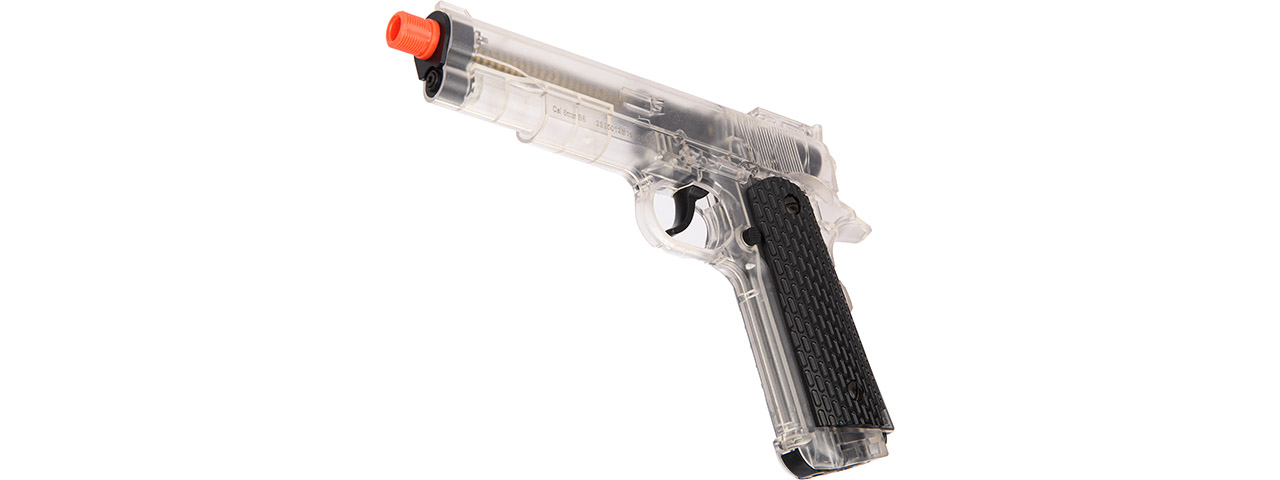 Wellfire G292B-CR M1911 CO2 Non-Blowback Pistol (Clear) - Click Image to Close