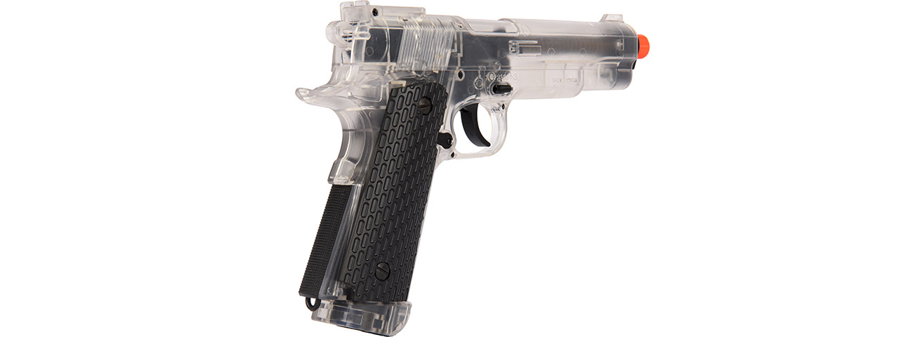 Wellfire G292B-CR M1911 CO2 Non-Blowback Pistol (Clear)