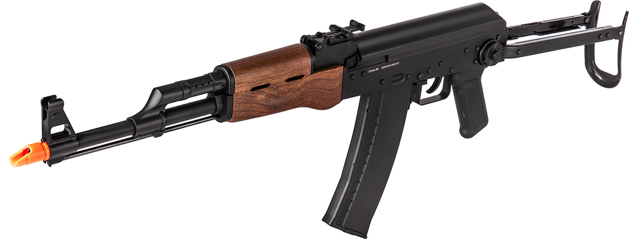 WellFire AK74 Co2 Blowback Rifle with Folding Stock (Color: Faux Wood) - Click Image to Close