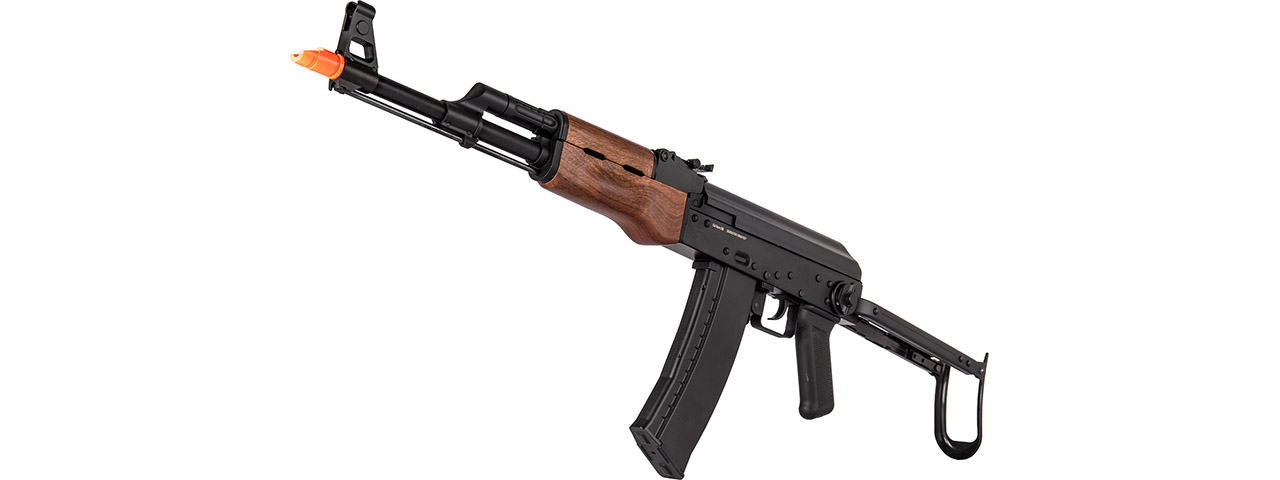 WellFire AK74 Co2 Blowback Rifle with Folding Stock (Color: Faux Wood)