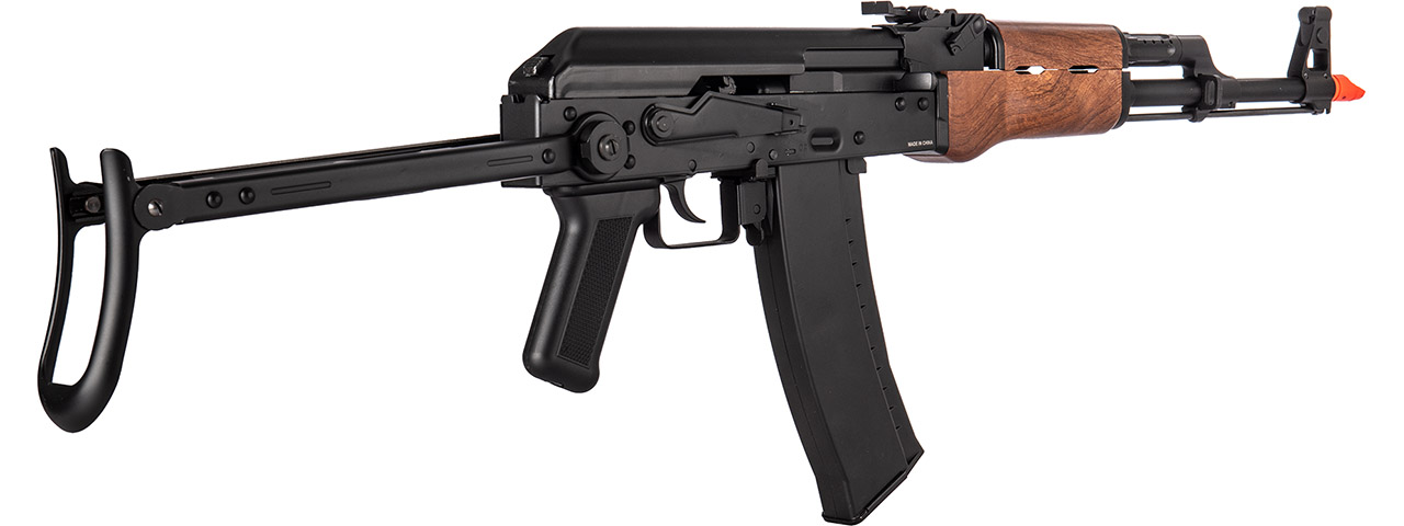 WellFire AK74 Co2 Blowback Rifle with Folding Stock (Color: Faux Wood) - Click Image to Close