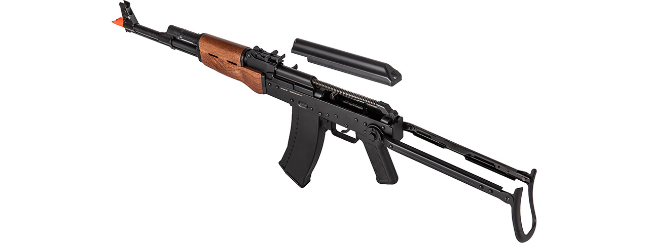 WellFire AK74 Co2 Blowback Rifle with Folding Stock (Color: Faux Wood) - Click Image to Close