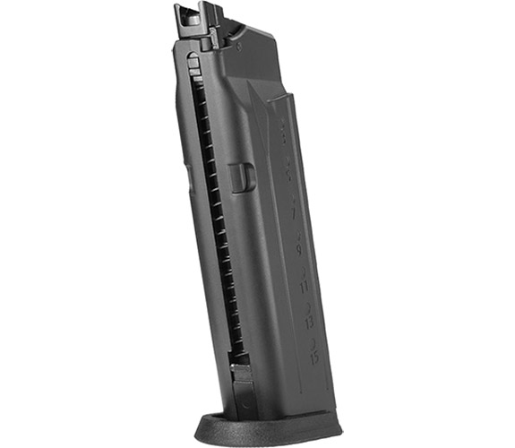 G&G Piranha MK1 25rd Green Gas Magazine, Black - Click Image to Close