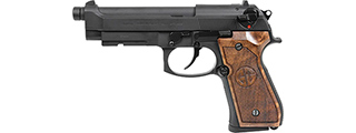 G&G GPM92 GP2 GBB Pistol w/ Walnut Wood Grip, Black