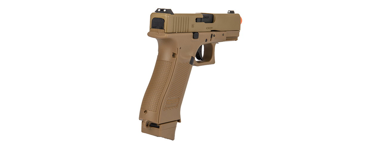 Elite Force Fully Licensed Glock 19X Gas Half-Blowback CO2 Airsoft Pistol (Tan) - Click Image to Close