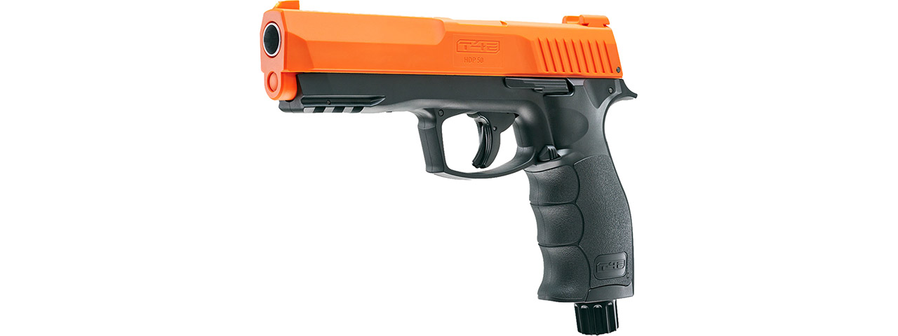 Umarex T4E P2P HDP 50 Cal Pepperball Gun (Black / Orange) - Click Image to Close