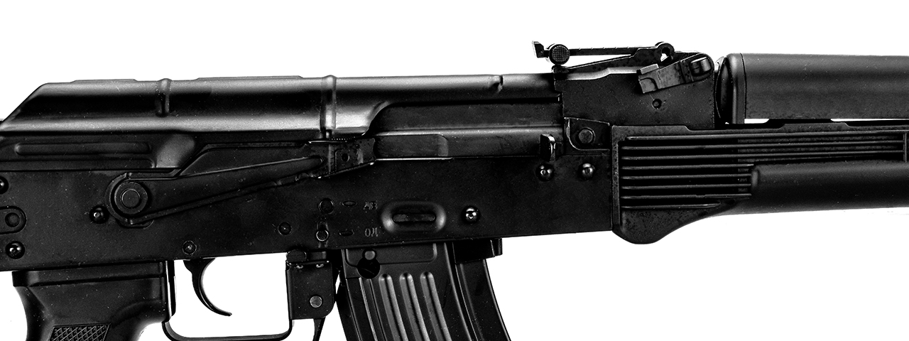 JG A74U CO2 Air Rifle w/ Folding Stock, Black - Click Image to Close