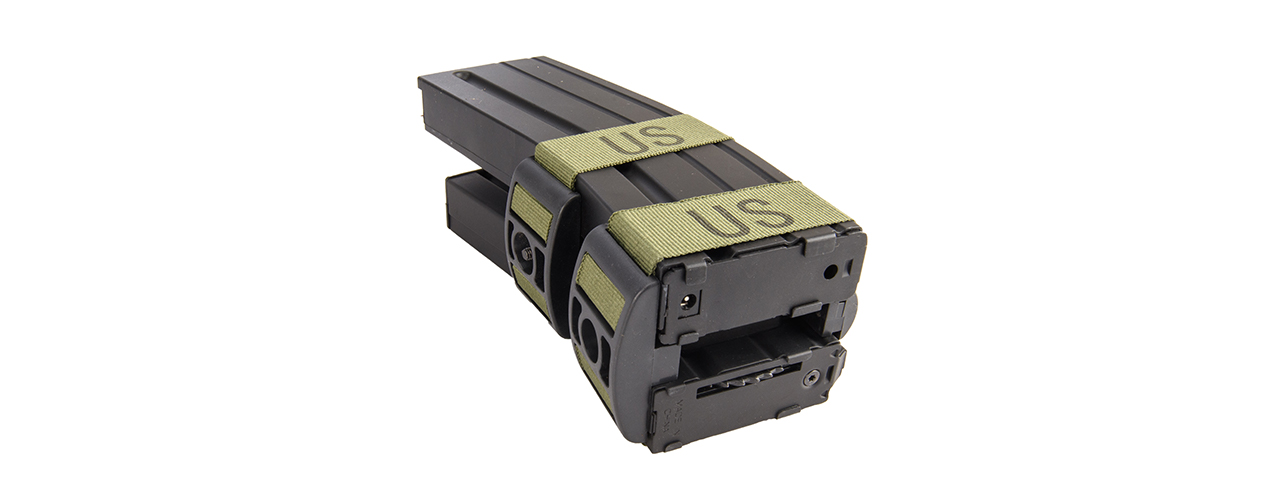 JG Dual 1000 Round M4/M16 Airsoft AEG Auto-Winding High Capacity Magazine - Click Image to Close