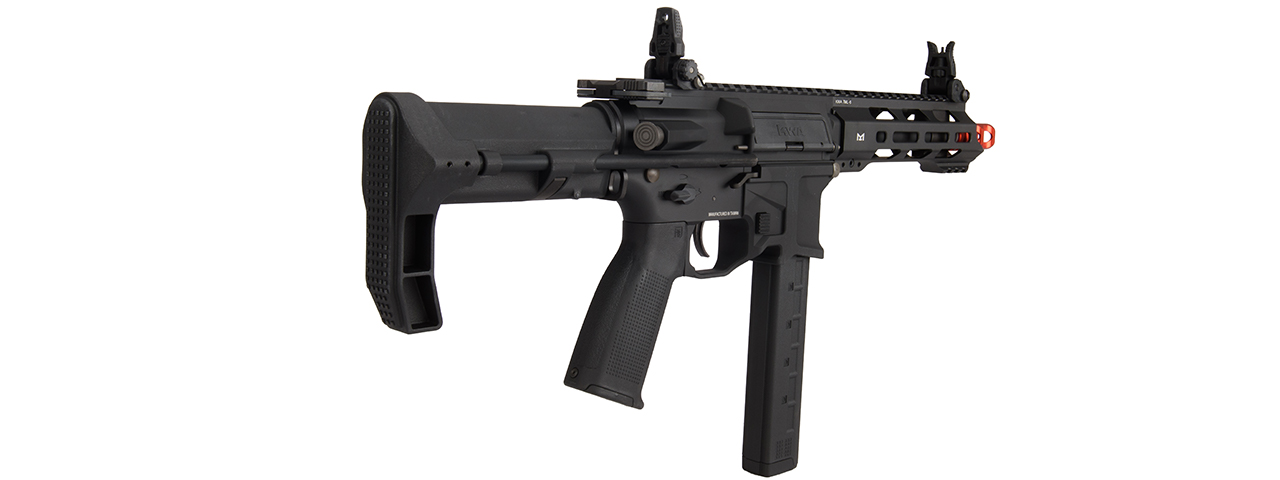 KWA QRF Pistol Caliber MOD 3 AR w/ Adjustable FPS AEG 2.5 Gearbox (Black) - Click Image to Close