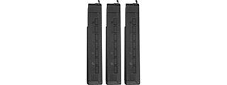 KWA Ronin QRF Mod 3 Mid-Cap Magazines Pack of 3 (Black)