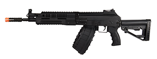 LCT LCK-16 Steel AEG Rifle w/ ASTER V2 SE Expert & Side-Folding Stock (Black)