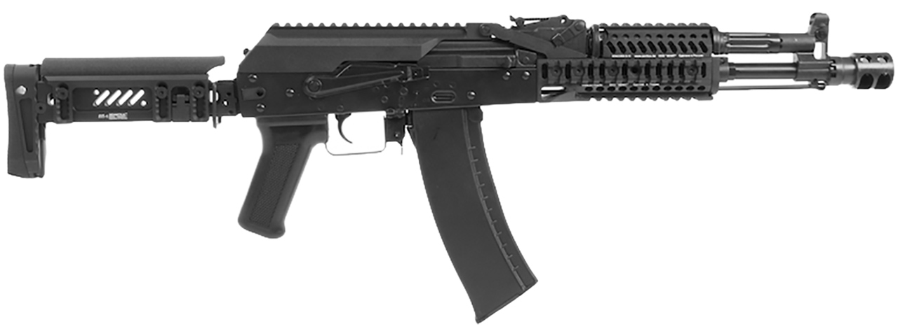 LCT ZK-104 AK AEG Rifle w/ Folding Stock (Black) - Click Image to Close