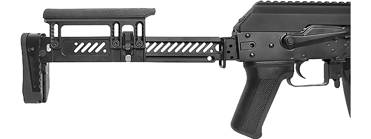 LCT ZK-104 AK AEG Rifle w/ Folding Stock (Black) - Click Image to Close