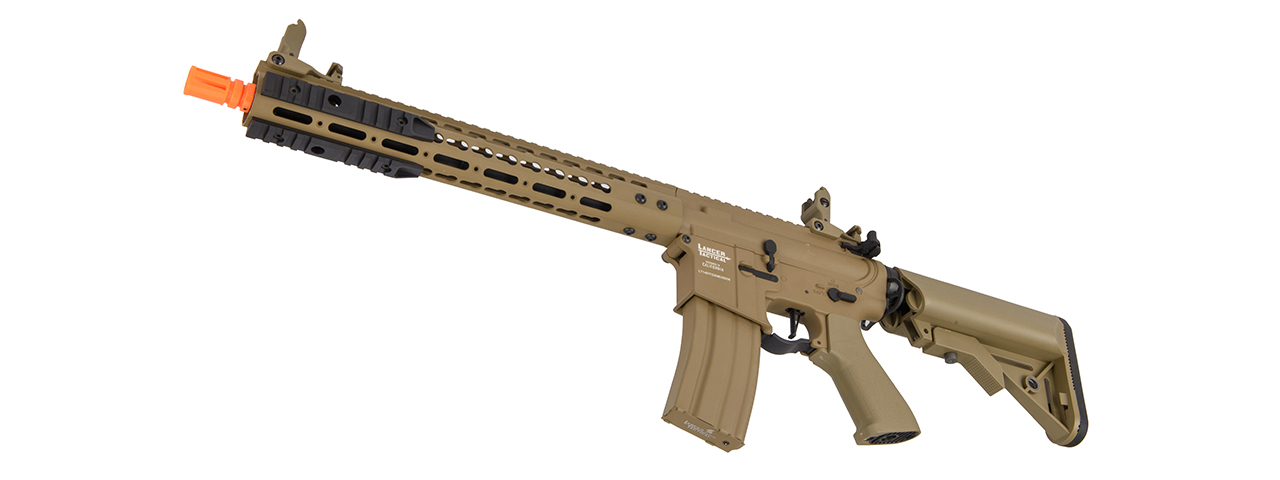 Lancer Tactical LT-14DT-G2-ME 12" KeyMod Rail w/ Picatinny M4 Carbine AEG (Tan) - Click Image to Close