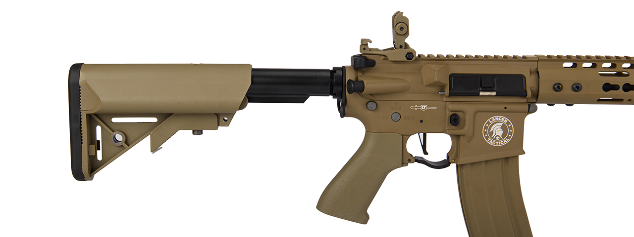 Lancer Tactical LT-14DT-G2-ME 12" KeyMod Rail w/ Picatinny M4 Carbine AEG (Tan) - Click Image to Close