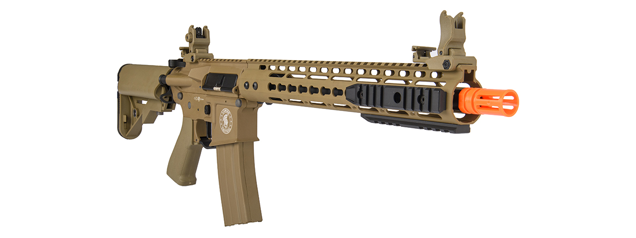 Lancer Tactical LT-14DT-G2-ME 12" KeyMod Rail w/ Picatinny M4 Carbine AEG (Tan) - Click Image to Close