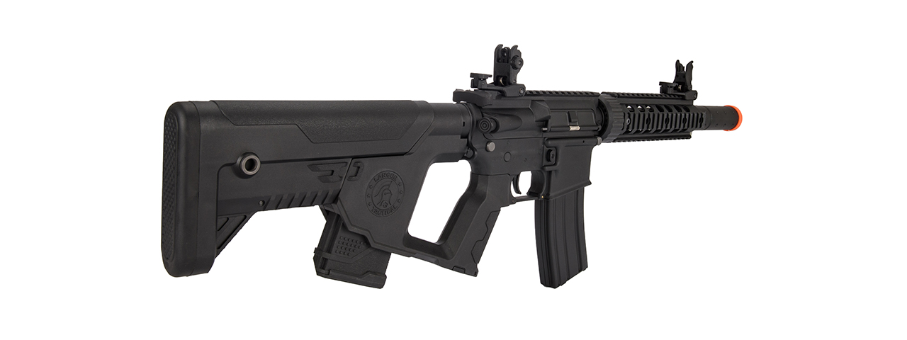 Lancer Tactical LT-15BBL-G2 Gen 2 AEG Rifle with Alpha Stock and Mock Suppressor (Black) - Click Image to Close