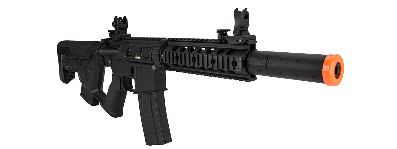 Lancer Tactical LT-15BBL-G2 Gen 2 AEG Rifle with Alpha Stock and Mock Suppressor (Black) - Click Image to Close