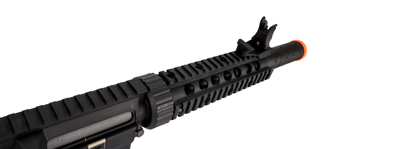 Lancer Tactical LT-15BBL-G2 Gen 2 AEG Rifle with Alpha Stock and Mock Suppressor (Black)