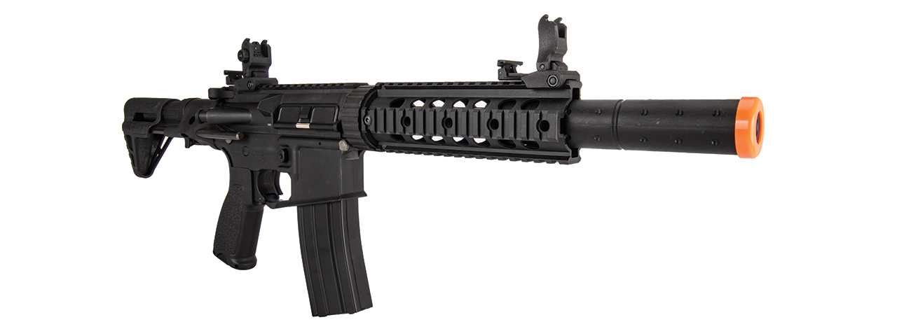 Lancer Tactical LT-15BDL-G2 Gen 2 M4 Carbine with PDW Stock and Mock Suppressor (Black)