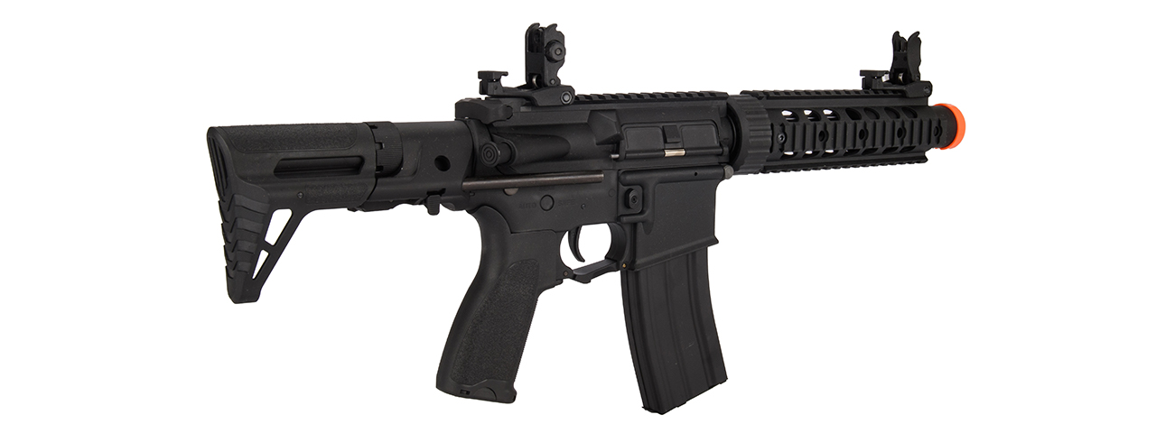 Lancer Tactical LT-15SBDL-G2 Gen 2 AEG Rifle w/ PDW Stock and Mock Suppressor (Color: Black)