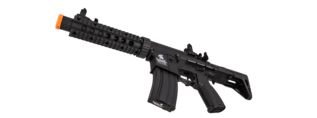 Lancer Tactical LT-15SBDL-G2 Gen 2 AEG Rifle w/ PDW Stock and Mock Suppressor (Color: Black) - Click Image to Close