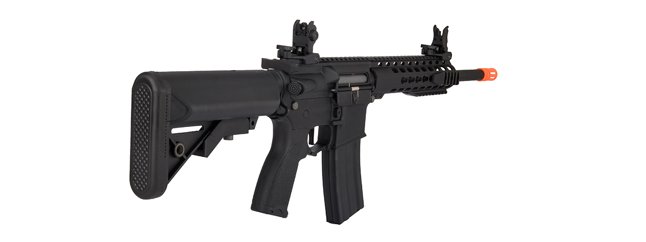 Lancer Tactical LT-19B-G2-E 10" Hybrid M4 Carbine w/ Keymod Rail (Black) - Click Image to Close