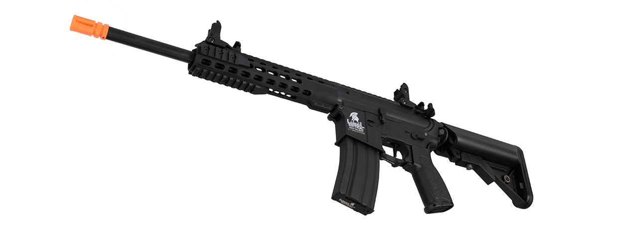 Lancer Tactical LT-19B-G2-E 10" Hybrid M4 Carbine w/ Keymod Rail (Black) - Click Image to Close