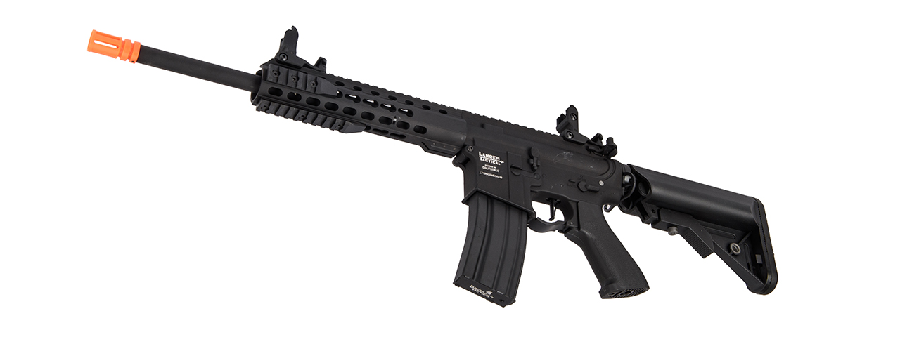 Lancer Tactical 10" M4 Carbine 10" Airsoft AEG Rifle (Color: Black)