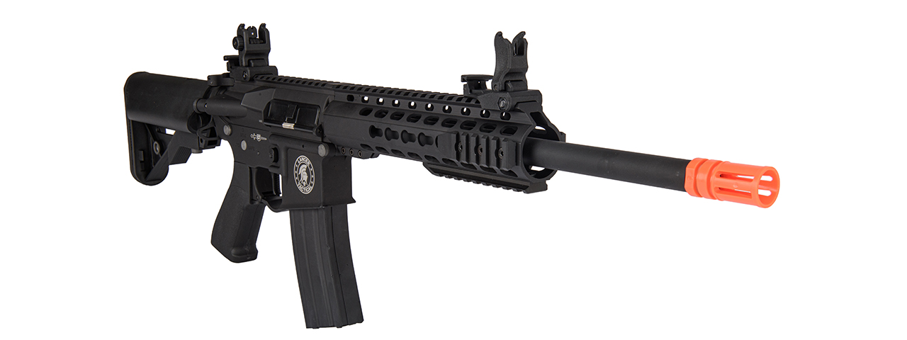 Lancer Tactical 10" M4 Carbine 10" Airsoft AEG Rifle (Color: Black) - Click Image to Close