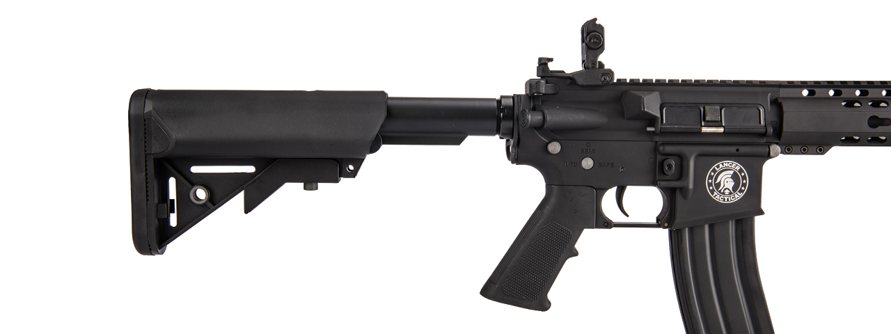 Lancer Tactical LT-19BL-G2-M Gen 2 Airsoft M4 Carbine 10" AEG Rifle (Black) - Click Image to Close