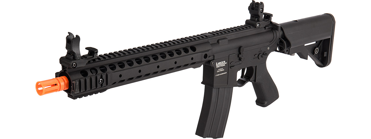 Lancer Tactical LT-24 ProLine Series 12" M4 AEG Rifle [High FPS] (Black) - Click Image to Close