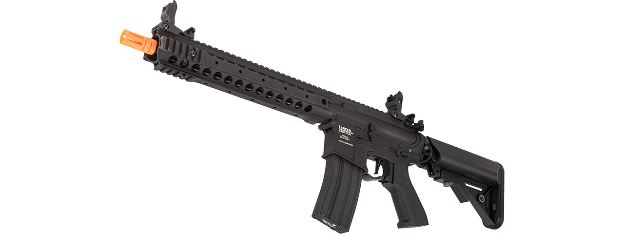 Lancer Tactical LT-24 ProLine Series 12" M4 AEG Rifle [High FPS] (Black) - Click Image to Close