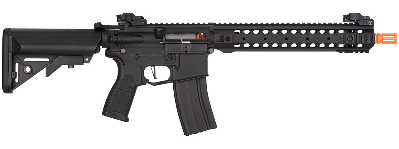 Lancer Tactical LT-24BA12-G2-E Hybrid M4 Carbine AEG Airsoft Rifle (Black) - Click Image to Close