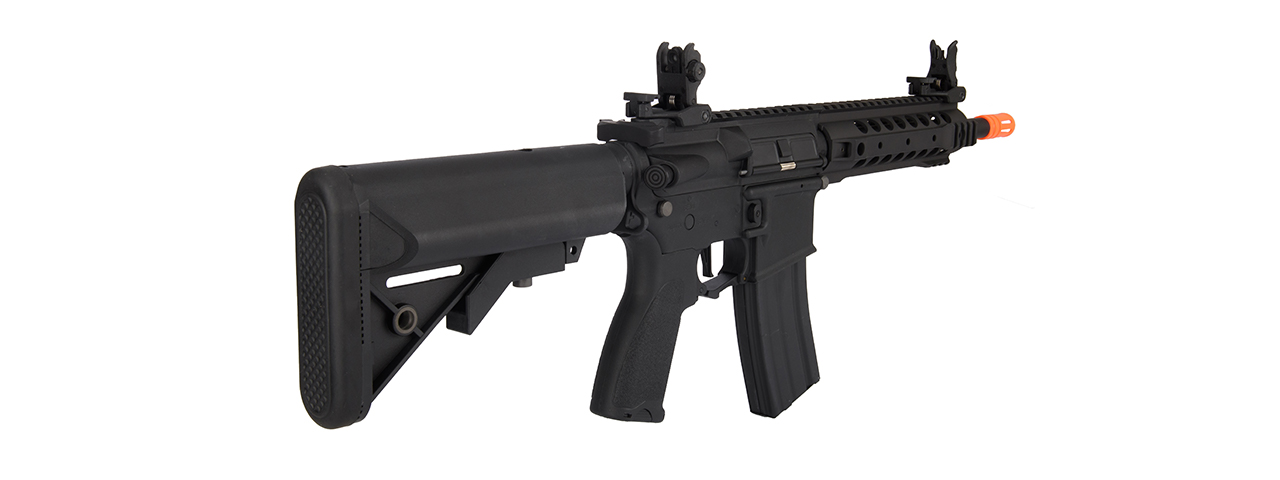 Lancer Tactical LT-24BA8-G2-E Hybrid M4 Carbine AEG w/ Free Float Rail (Black) - Click Image to Close