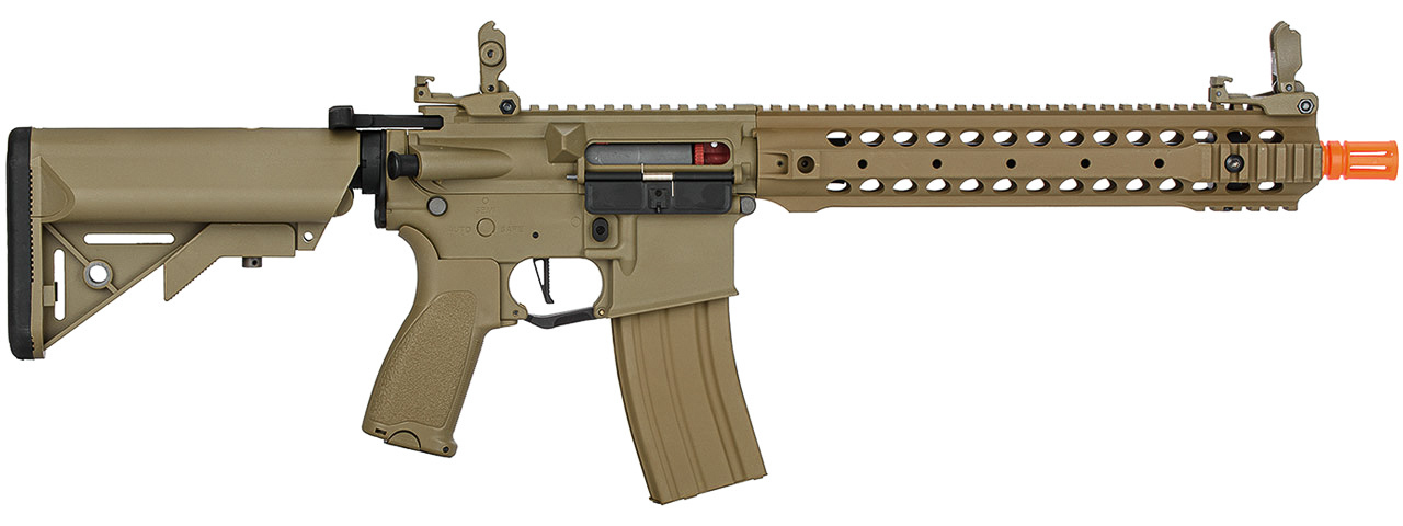 Lancer Tactical LT-24TA12-G2-E Hybrid M4 Carbine AEG Airsoft Rifle (Tan) - Click Image to Close