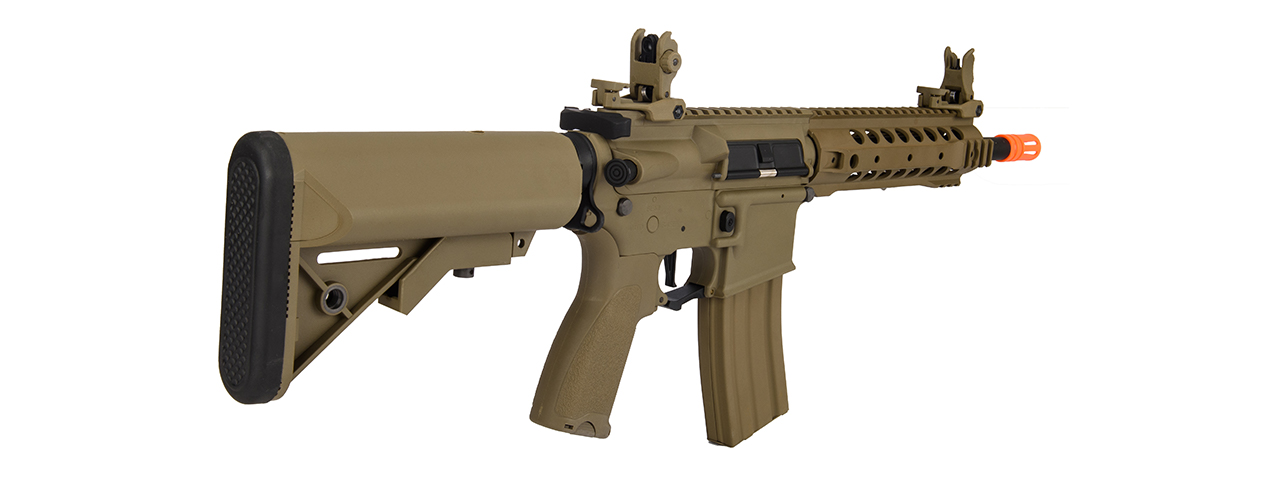 Lancer Tactical LT-24TA8-G2-E Hybrid M4 Carbine AEG Airsoft Rifle (Tan) - Click Image to Close