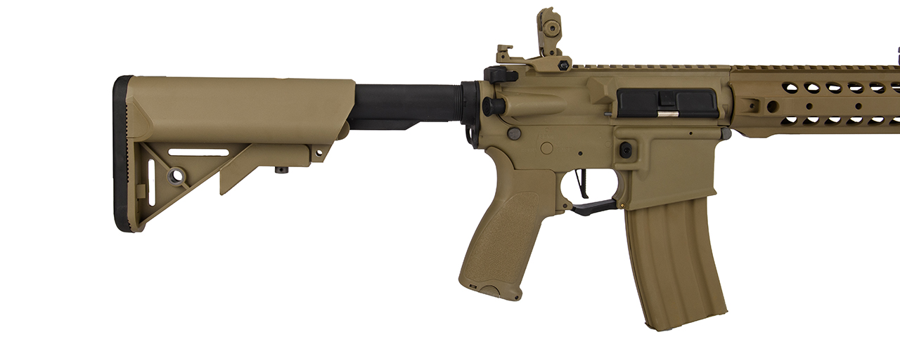 Lancer Tactical LT-24TA8-G2-E Hybrid M4 Carbine AEG Airsoft Rifle (Tan) - Click Image to Close