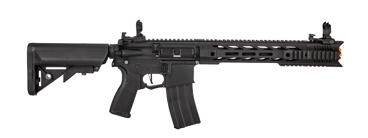 Lancer Tactical Hybrid Gen 2 10" Interceptor M4 Airsoft AEG Rifle (Color: Black) - Click Image to Close