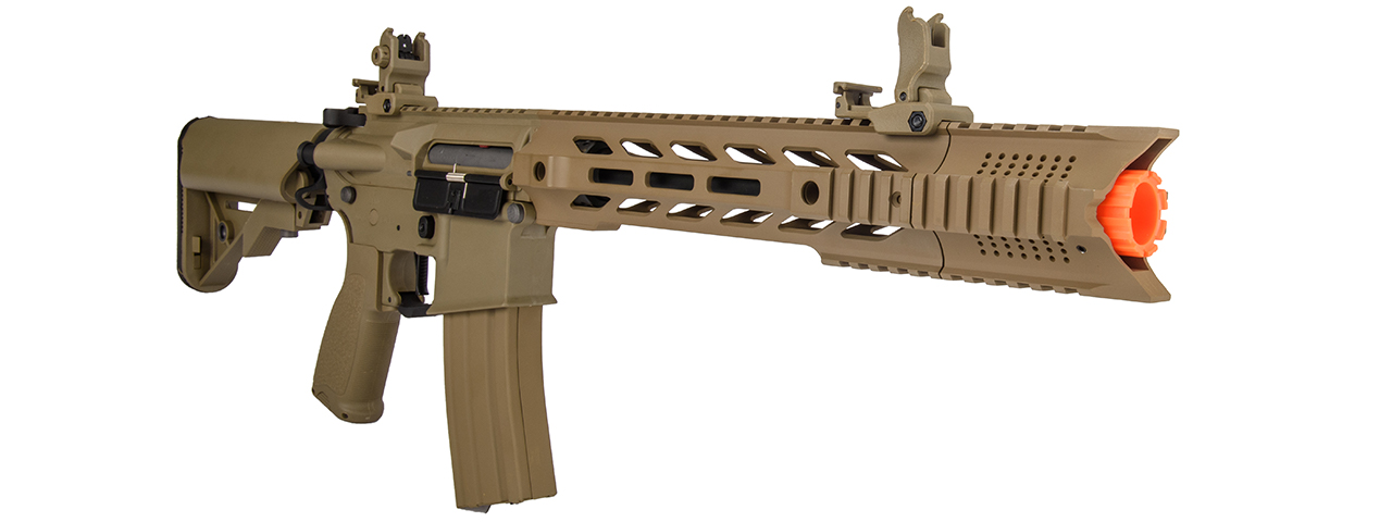 Lancer Tactical Hybrid Gen 2 10" Interceptor M4 Airsoft AEG Rifle (Color: Tan)