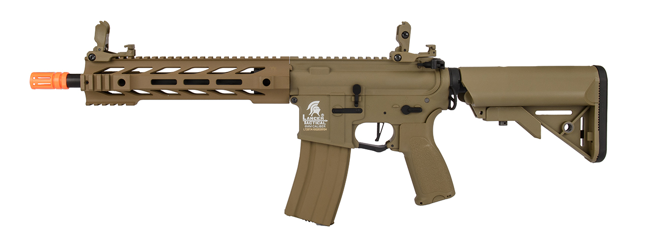 Lancer Tactical Hybrid Gen 2 10" Interceptor M4 Airsoft AEG Rifle (Color: Tan)