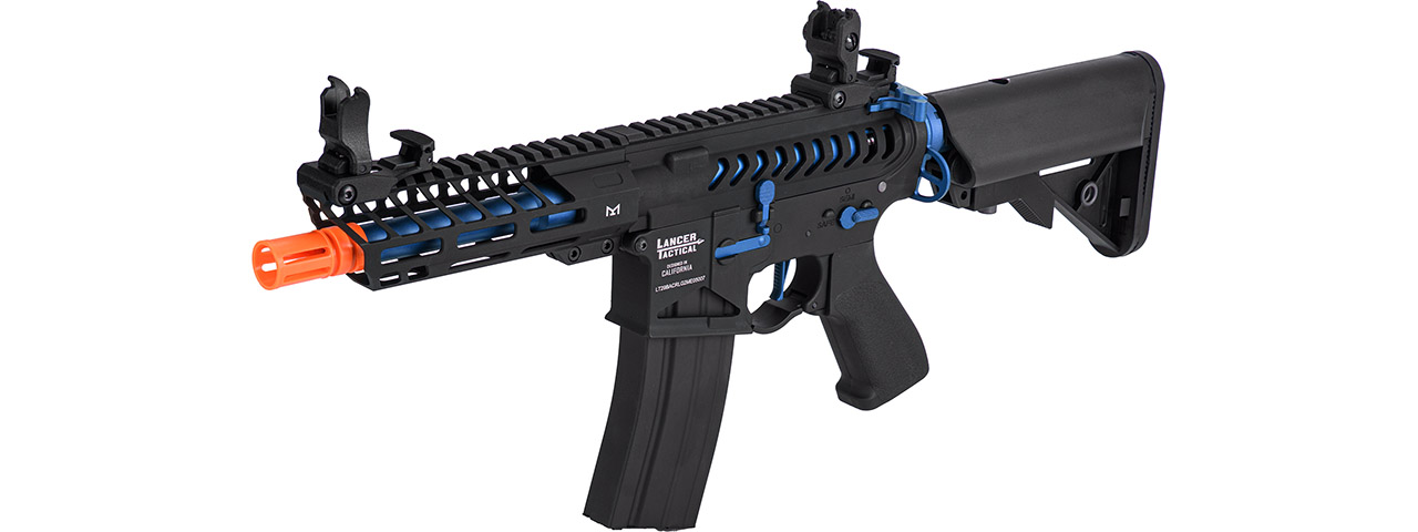 Lancer Tactical LT-29BACNL-G2-ME Enforcer Skeleton (Black and Navy Blue) - Click Image to Close