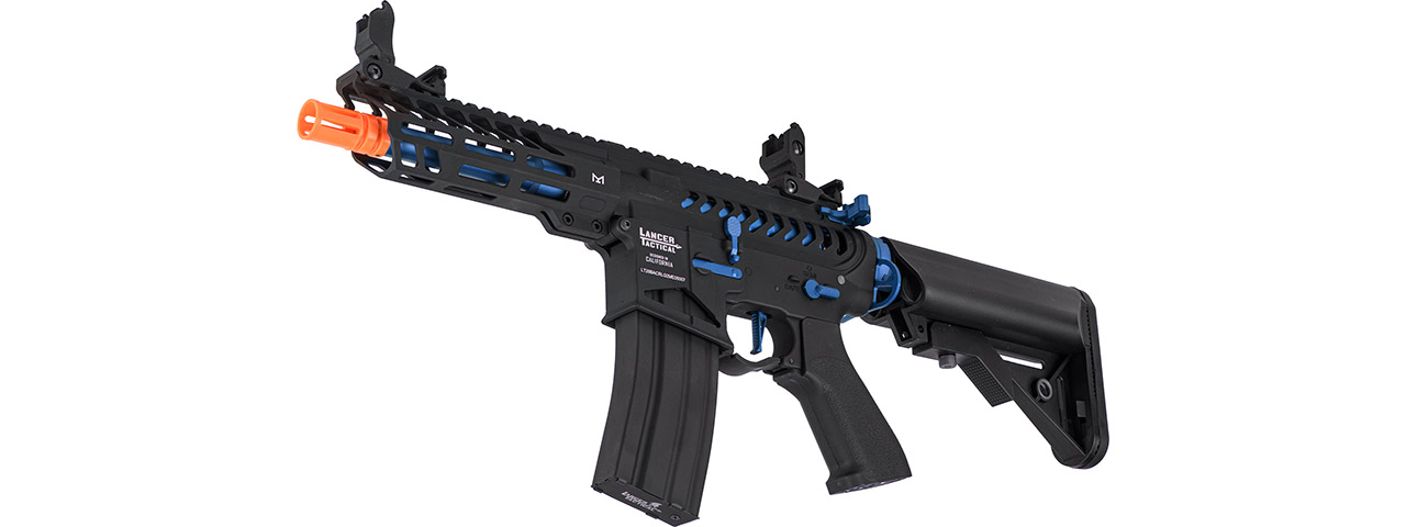 Lancer Tactical LT-29BACNL-G2-ME Enforcer Skeleton (Black and Navy Blue) - Click Image to Close