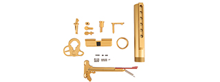 Lancer Tactical Gold Dress Up Kit for M4