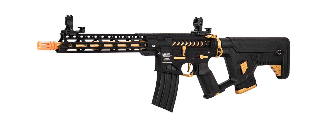 Lancer Tactical Enforcer BLACKBIRD Skeleton AEG w/ Alpha Stock, Gold