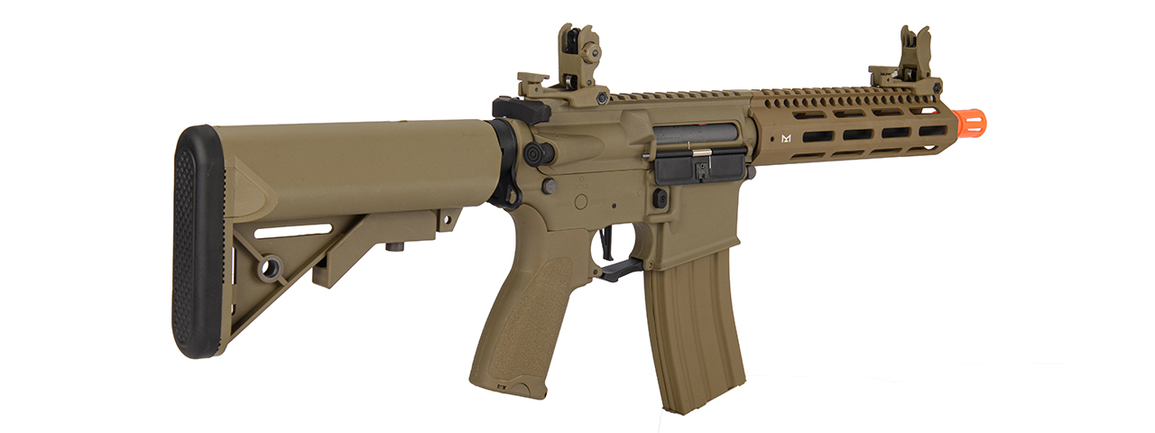 Lancer Tactical Hybrid Gen 2 Hellion 8" M4 Airsoft AEG (Tan) - Click Image to Close