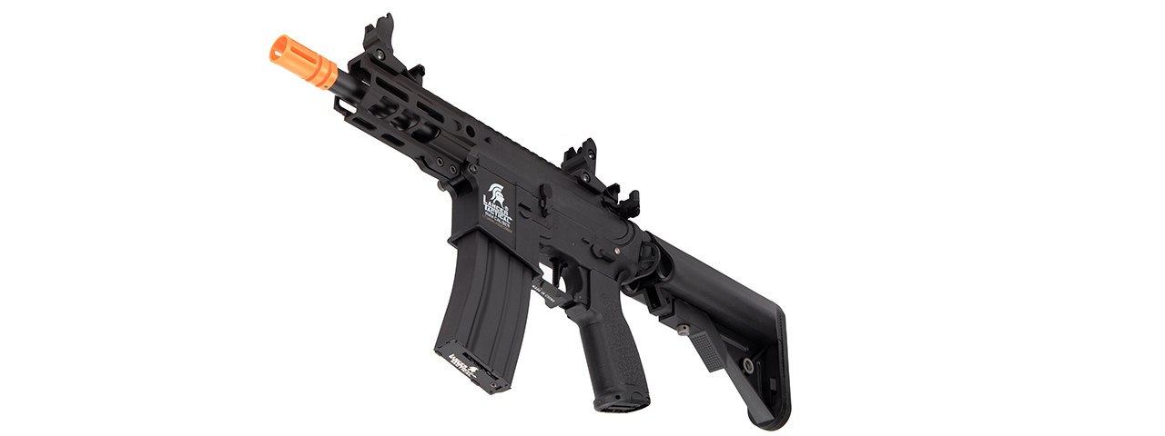 Lancer Tactical Enforcer Hybrid Gen-2 Battle Hawk 4" Rail AEG Rifle, Black - Click Image to Close