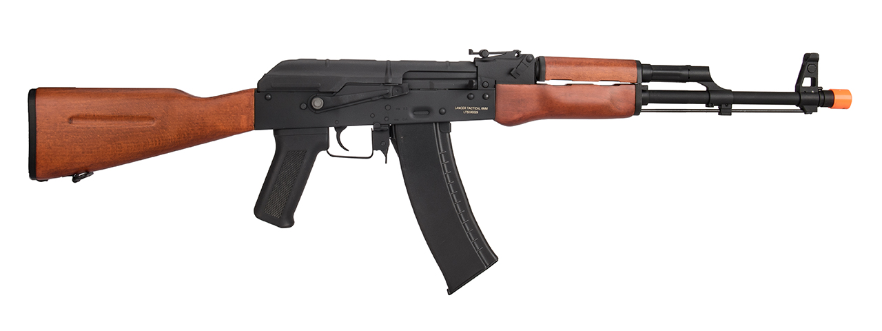 Lancer Tactical AK-Series AK-74N AEG Airsoft Rifle (Real Wood Furniture) - Click Image to Close